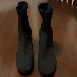 Staccato Black Ankle Booties